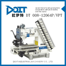 DT 008-12064P/VPT 12 needle half-cylinder type back and forth driving double chain stitch machine sewing on tuck fabric